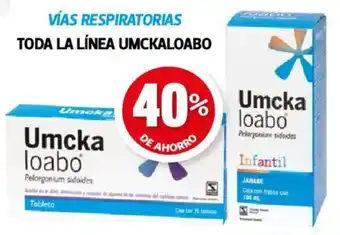 Farmacias Guadalajara TODA LA LÍNEA UMCKA LOABO Infantil oferta
