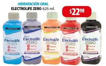 Farmacias Guadalajara ELECTROLIFE ZERO 625 ml. oferta