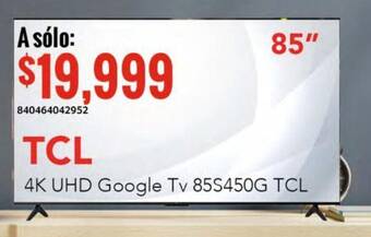 City Club TCL 4K UHD Google TV 85" oferta