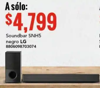 City Club Soundbar SNH5 negro LG oferta