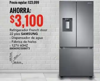 City Club Refrigerador French door 22 pies SAMSUNG oferta