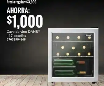 City Club Cava de vino DANBY - 17 botellas oferta