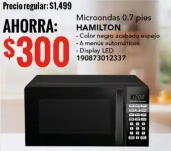 Microondas 0.7 pies HAMILTON