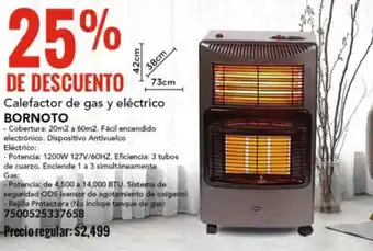 City Club Calefactor de gas y eléctrico BORNOTO oferta