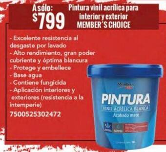 City Club Pintura vinil acrílica para interior y exterior MEMBER'S CHOICE oferta