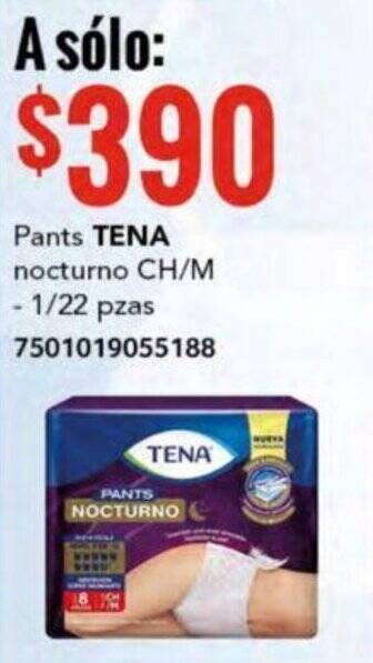 City Club Pants TENA nocturno CH/M -1/22 pzas oferta