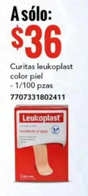 City Club Curitas leukoplast color piel - 1/100 pzas oferta