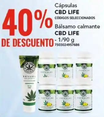 City Club Cápsulas CBD LIFE CÓDIGOS SELECCIONADOS Bálsamo calmante CBD LIFE - 1/90 g oferta