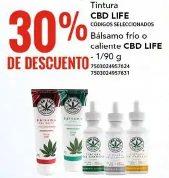 City Club Tintura CBD LIFE CÓDIGOS SELECCIONADOS Bálsamo frío o caliente CBD LIFE - 1/90 g oferta
