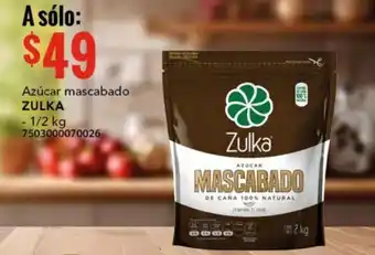Azúcar mascabado ZULKA - 1/2 kg