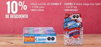 City Club CANEL'S Chicle surtido 4S - 1/108 pzas  / dulce mega star light - 1/2.27 kg oferta
