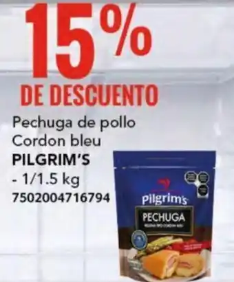 City Club Pechuga de pollo Cordon bleu PILGRIM'S - 1/1.5kg oferta