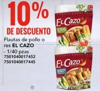 City Club Flautas de pollo o res EL CAZO - 1/40 pzas oferta