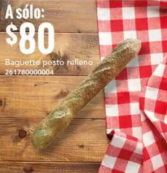 City Club Baguette pesto relleno oferta