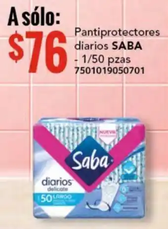 City Club Pantiprotectores diarios SABA 1/50 pzas oferta