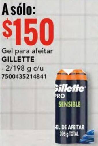 City Club Gel para afeitar GILLETTE - 2/198 g oferta