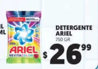 Merco Detergente Ariel 750 GR oferta