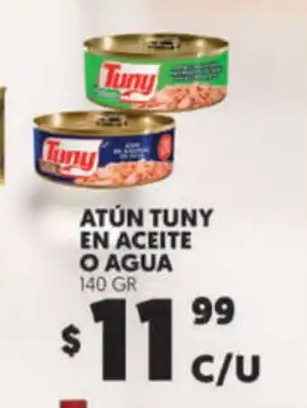 Atun Tuny en Aceite o Agua 140 GR