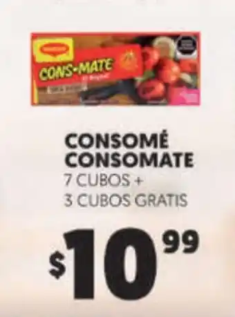 Merco Consome Consomate 7 Cubos + 3 Cubos Gratis oferta