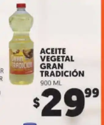 Aceite Vegetal Gran Tradicion 900 ML