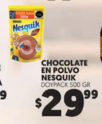 Chocolate En Polvo Nesquik Doypack 500 GR