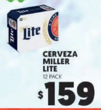 Merco Cerveza Miller Lite 12 Pack oferta