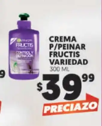 Crema P/Peinar Fructis Variedad 300 ML