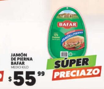 Jamon de Pierna Bafar medio kilo