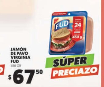 Merco Jamon de Pavo Virginia Fud 450 GR oferta