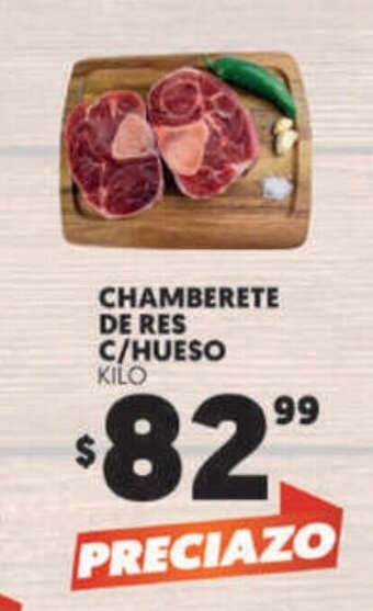 Merco Chamberete de Res C/Hueso Kilo oferta