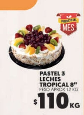 Merco Pastel 3 Leches Tropical 8" oferta
