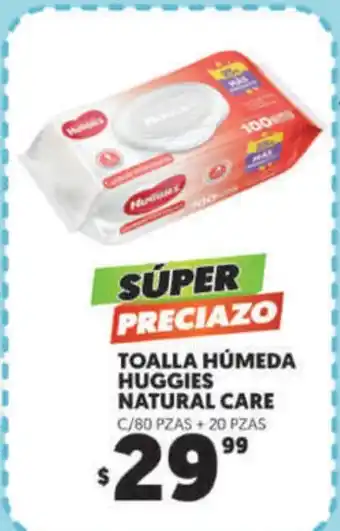 Merco Toalla Humeda Huggies Natural Care oferta