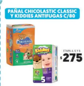 Merco Pañal Chicolastic Classic Y Kiddies Antifungas C/80 oferta