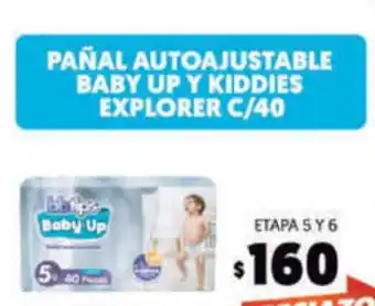 Pañal Autoajustable Baby Up Y Kiddies Explorer C/40 - Etapa 5 Y 6