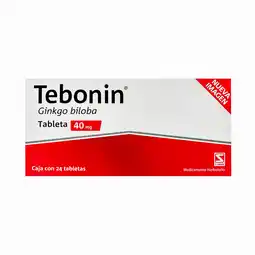 Farmacias YZA Tebonin 761 40mg 24 gra oferta