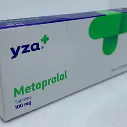 Farmacias YZA Yza metoprolol 100mg 20 tabs oferta