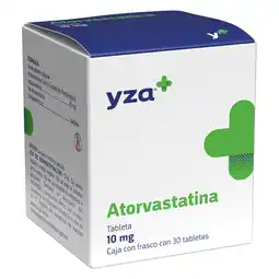 Farmacias YZA Yza atorvastatina 10mg 30 tabs oferta