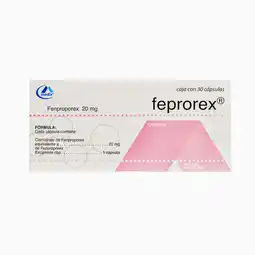 Farmacias YZA Feprorex 20mg 30 caps oferta