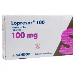 Farmacias YZA Lopresor 100mg 20 gra oferta