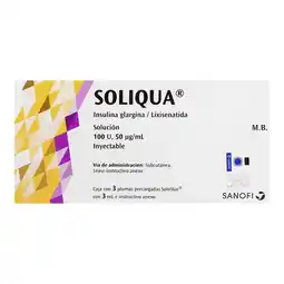 Farmacias YZA Soliqua solucion in 100u/50mcg/ 3 plumas oferta