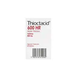 Farmacias YZA Thioctacid 600hr 600mg 30 comp oferta