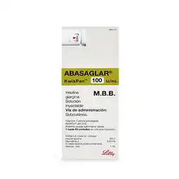 Farmacias YZA Abasaglar kwikpen 100u/ml 1 pluma oferta