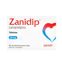 Farmacias YZA Zanidip 20 mg tab 14 oferta
