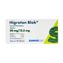 Farmacias YZA Higroton blok 50mg/12.5mg 28 tabs oferta