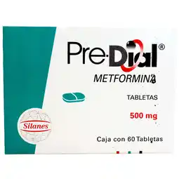 Farmacias YZA Predial 500mg 60 tabs oferta