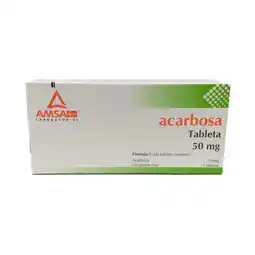 Farmacias YZA Acarbosa 50mg 30 tabs oferta