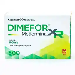 Farmacias YZA Dimefor xr 500mg 60 tabs oferta