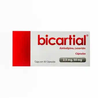 Farmacias YZA Bicartial 2.5mg/50mg 30 caps oferta