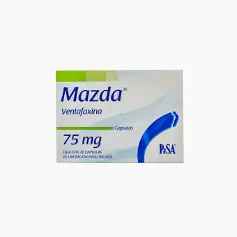 Farmacias YZA Mazda 75mg 20 caps oferta