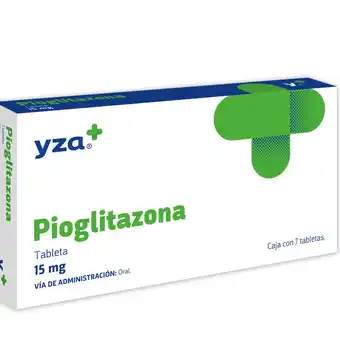 Farmacias YZA Yza pioglitazona 15mg 7 tabs oferta